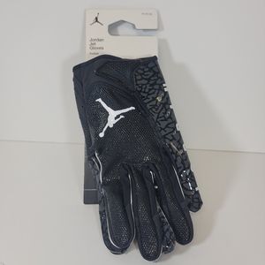 Nike Jordan Vapor Jet 7.0 Football Gloves Black Cement XL New NFL RARE